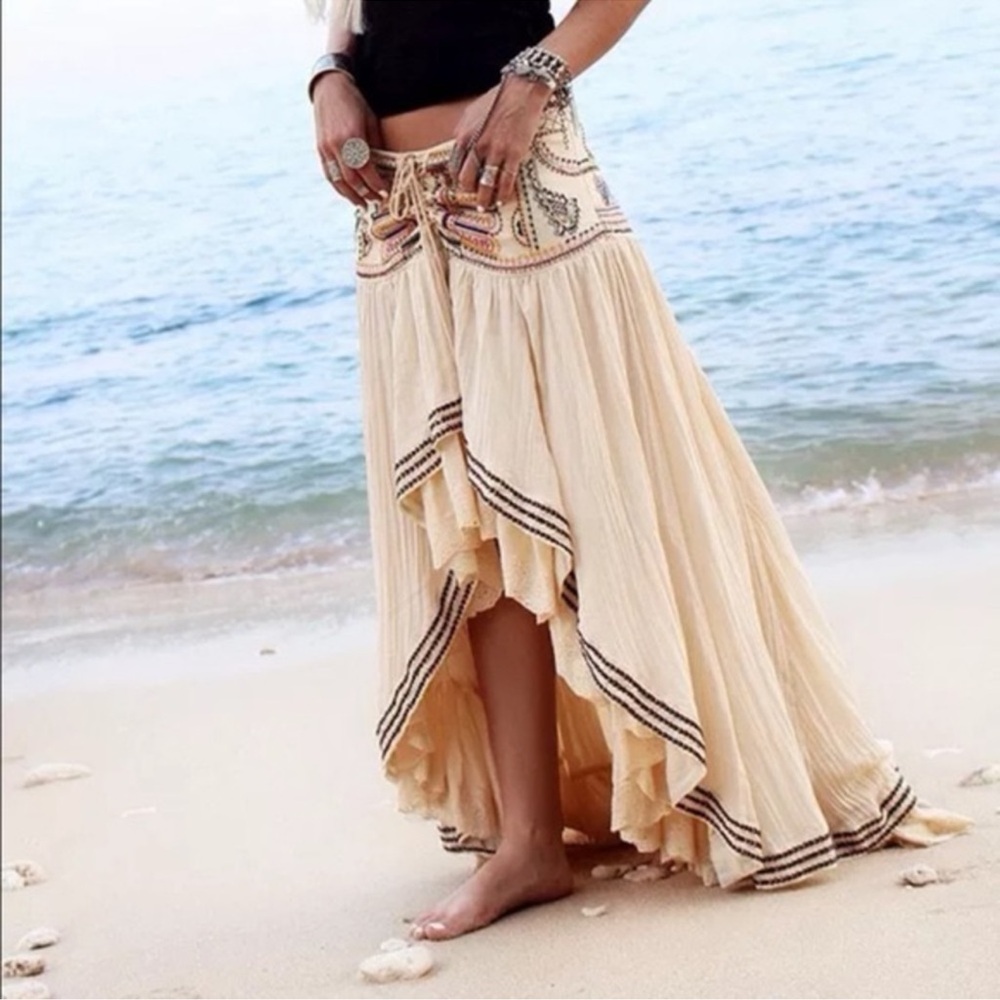 Free People, Rises in the East, high-low skirt - Picture 2 of 10